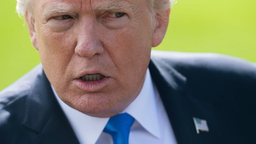 US president Donald Trump: “I went to an Ivy League college . . . I’m a very intelligent person.” Photograph: Saul Loeb/AFP/Getty