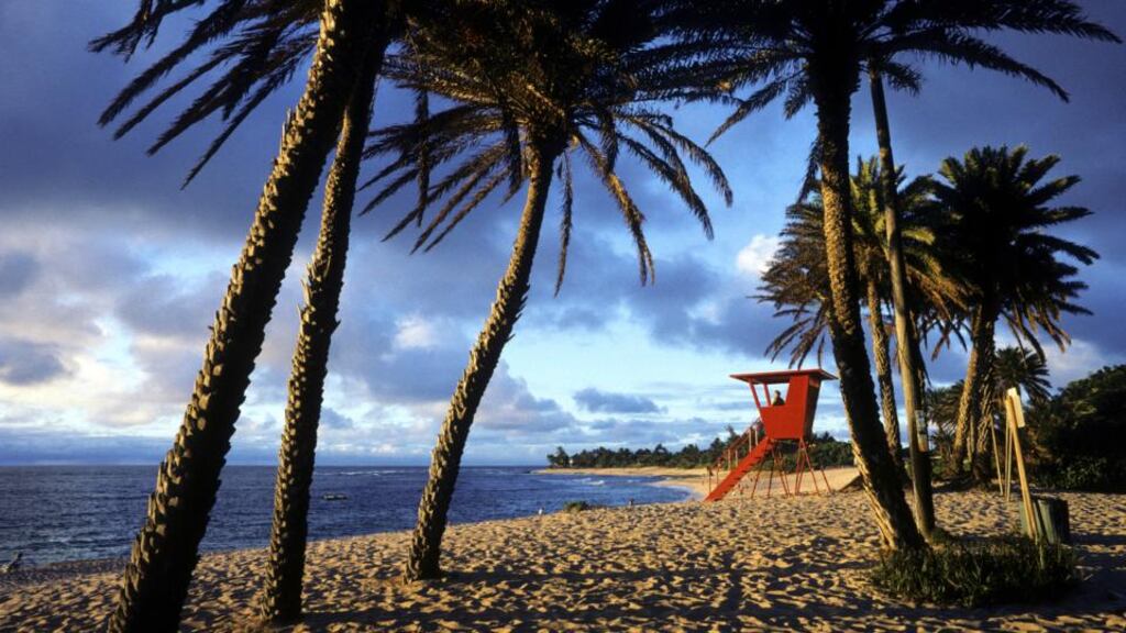 Oahu’s North Shore, Hawaii. Photograph: Ron Dahlquist