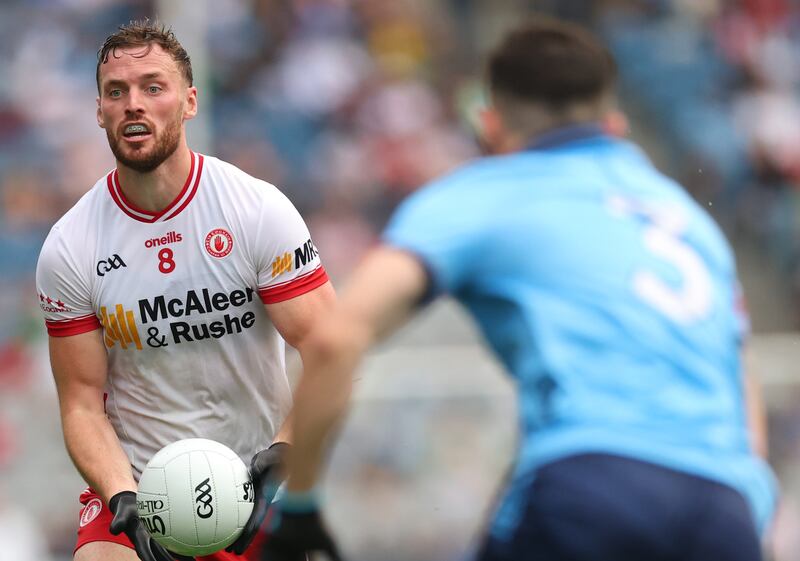 Tyrone's Brian Kennedy during the quarter-final against Dublin. Photograph: James Crombie/Inpho