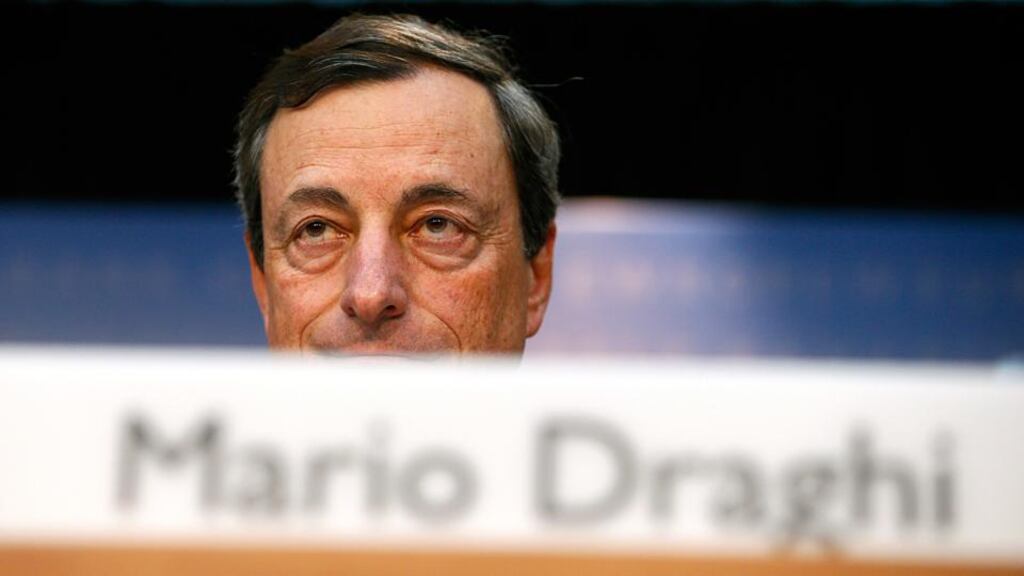 Mario Draghi, president of the European Central Bank, pictured earlier this year. Photograph: Ralph Orlowski/Bloomberg