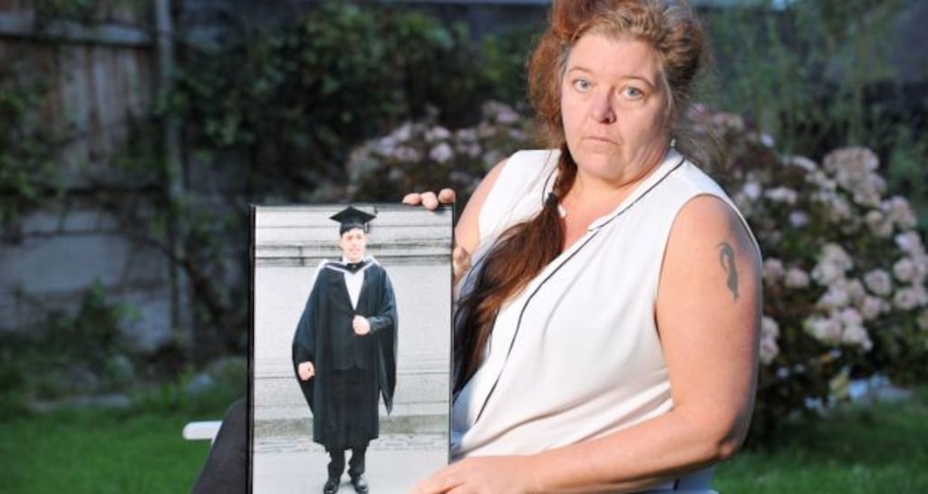 Fanny Binder, mother of Sean, says her ‘heart is full of love’ following the release of her son from jail in Greece. Photograph: Daragh Mc Sweeney/Provision