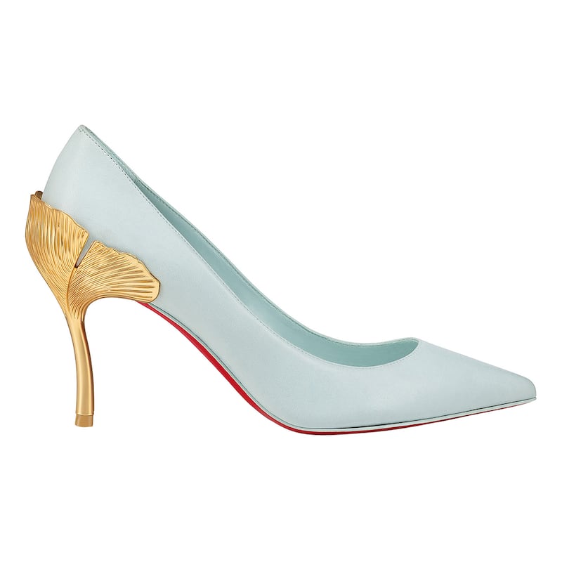 Leaf detail heel, €995, Christian Louboutin, Brown Thomas