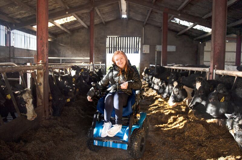 Facing Change: Ruby McCandless on the family farm in Co Donegal. Photograph: Ruth Medjber