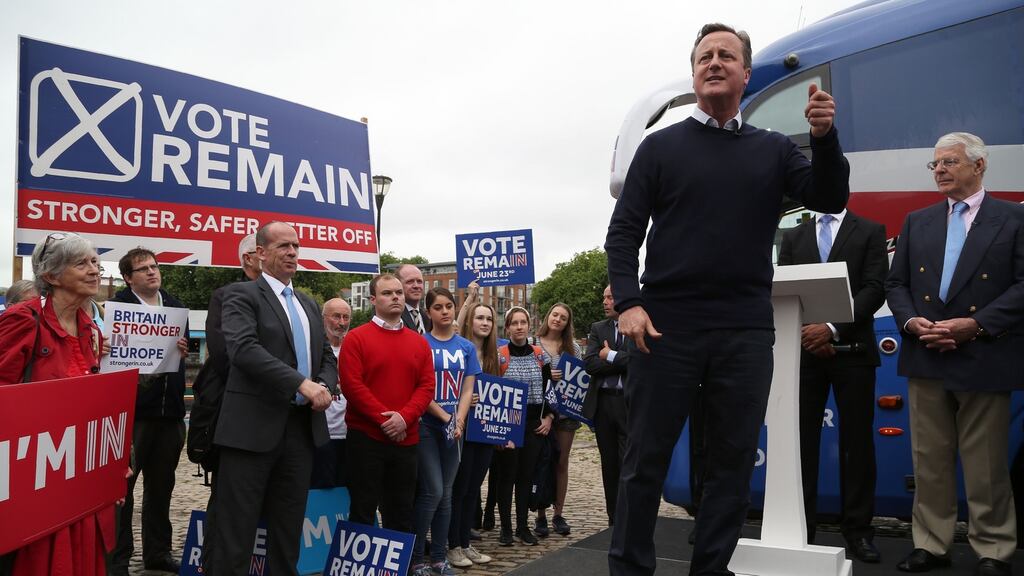 My colleagues on David Cameron’s political team were certainly sympathetic – many of them were also angry about Leave’s approach to the Irish question – but the truth was that not enough target voters cared enough to make it a central campaign issue. Photograph: Geoff Caddick/Getty Images