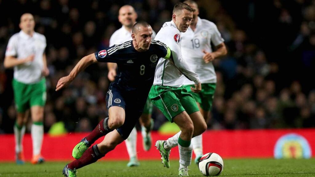 Scott Brown has signed a new deal to keep him at Celtic until the summer of 2018. Photograph: Donall Farmer/Inpho