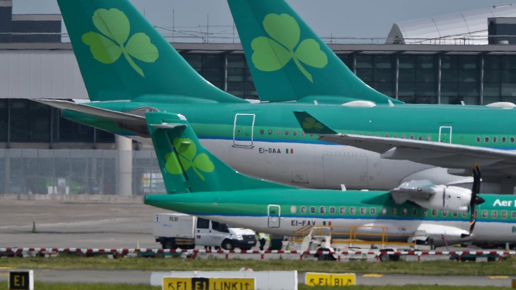 Gardaí are investigating the suspected theft of Aer Lingus jet fuel at Dublin Airport. File photograph: Artur Widak/PA Wire