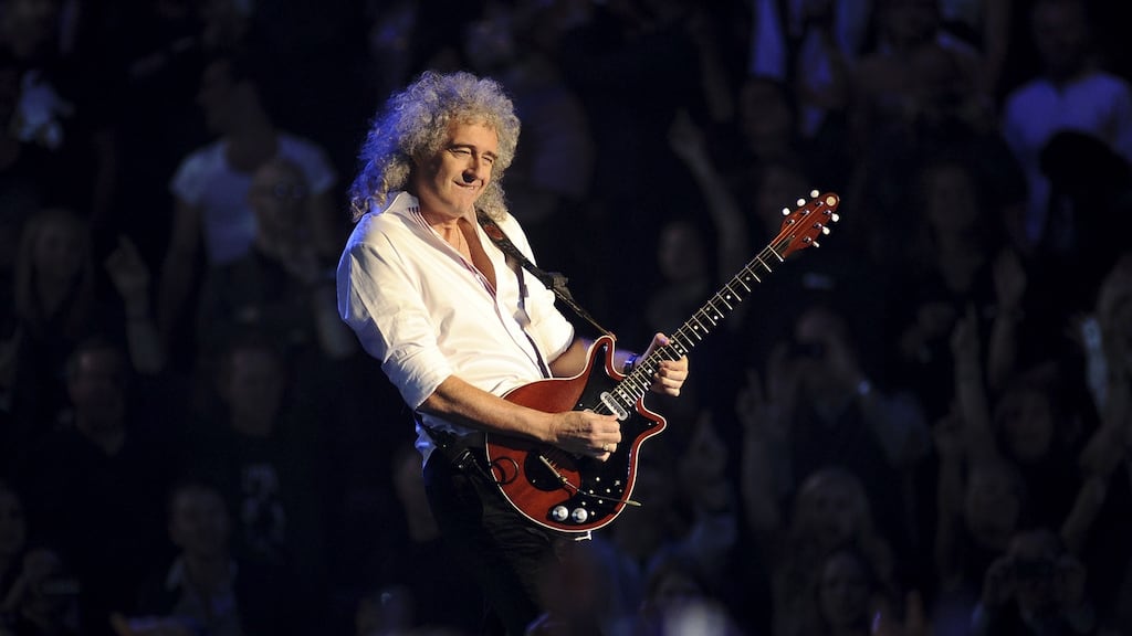 Brian May performing with Queen in Belfast in 2011. Photograph: Ian Gavan/Getty Images