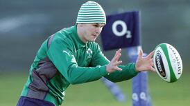 Jonathan Sexton left sitting in the rain