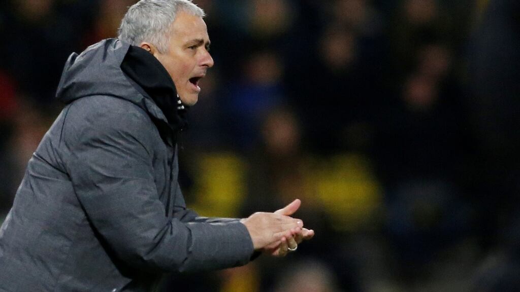 Manchester United manager Jose Mourinho has a number of injury problems ahead of Arsenal match. Photograph: David Klein/Reuters