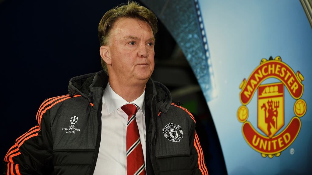 Manchester United manager Louis van Gaal would expect himself to be making progress after this amount of time, work and expense. Photograph: Stuart Franklin/Bongarts/Getty Images