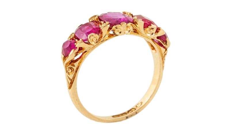 Victorian ruby dress ring, €6,000-€8,000