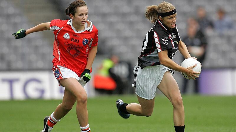 Etna Flanagan of Sligo in action in the All Ireland Ladies Junior final in 2005. Photograph: Inpho