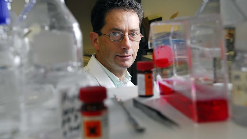 Prof Tom Cotter of UCC: he has found that progesterone is a “very good neuroprotectant” and delays the loss of eyesight in animal models of human eye disease. Photograph: Daragh Mac Sweeney/Provision