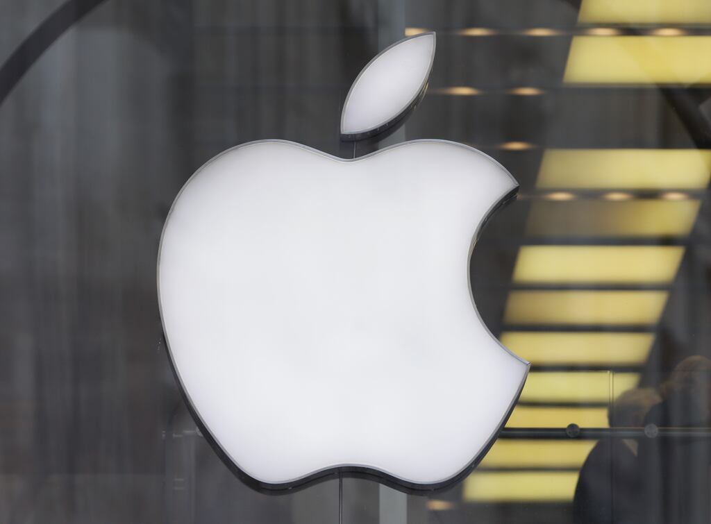 Apple squeezed out a slightly higher profit last quarter but sales fell for the third quarter in a row. Photograph: PA