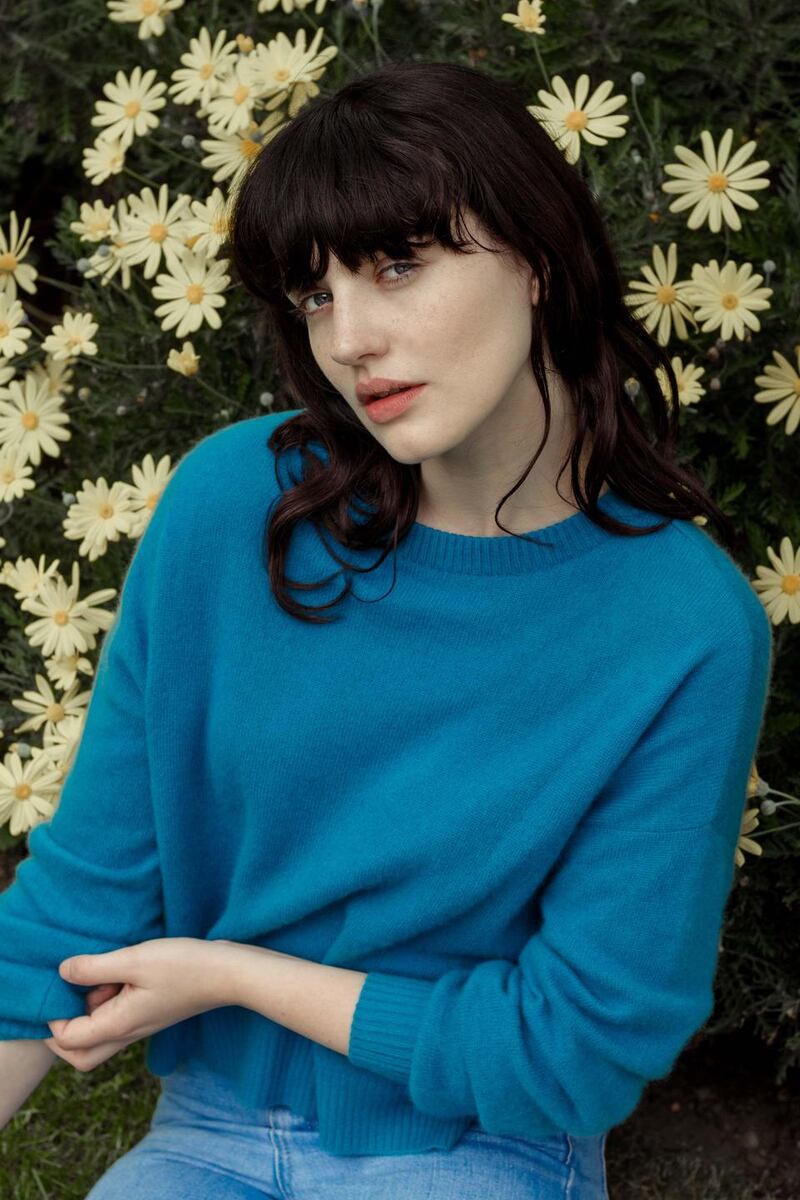 Zeek, sweater with side splits in scuba blue, €335, Juju, Greystones, Co Dublin.