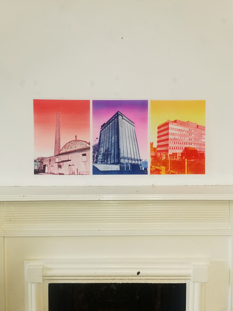 Limerick Printmakers, Brutal Limerick (triptych) by Fiona Quill