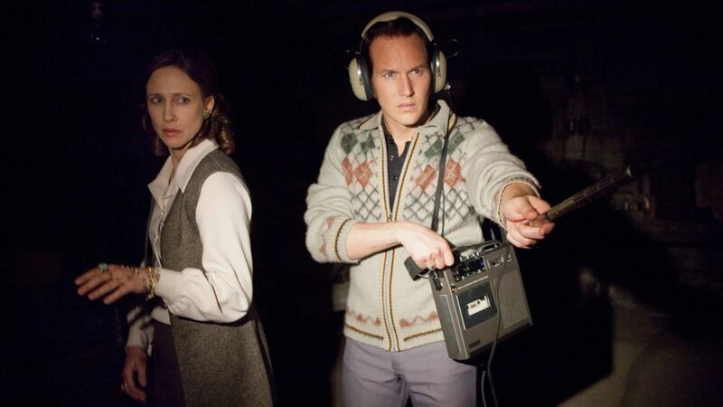 Vera Farmiga and Patrick Wilson as Lorraine and Ed Warren in The Conjuring: The Devil Made Me Do It.