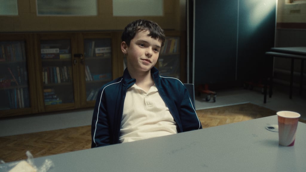 Adolescence: Owen Cooper as Jamie Miller, a 13-year-old arrested for the murder of a classmate, Katie Leonard. Photograph: Netflix