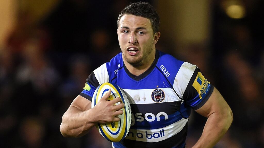 Sam Burgess has left Bath to return to South Sydney Rabbitohs and rugby league. Photograph: Joe Giddens/PA