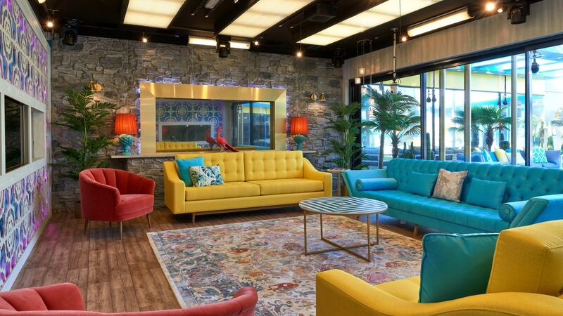The living area in the new Celebrity Big Brother house in which the show’s contestants will reside. Photograph: Bart Pajak/Channel 5