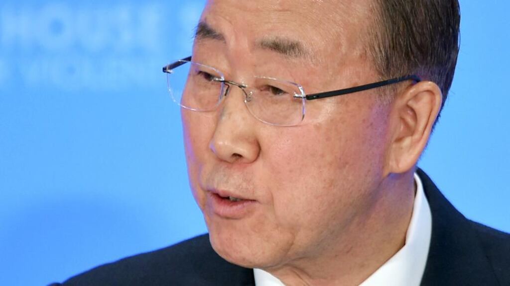 UN secretary-general Ban Ki-moon is to receive the Tipperary International Peace Award. File photograph: Mandel Ngan/AFP/Getty Images