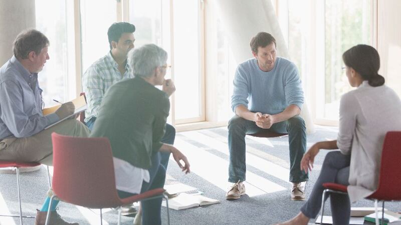 Mental health first aid helps guide people with mental health problems to supports like the Samaritans. Photograph: Getty Images