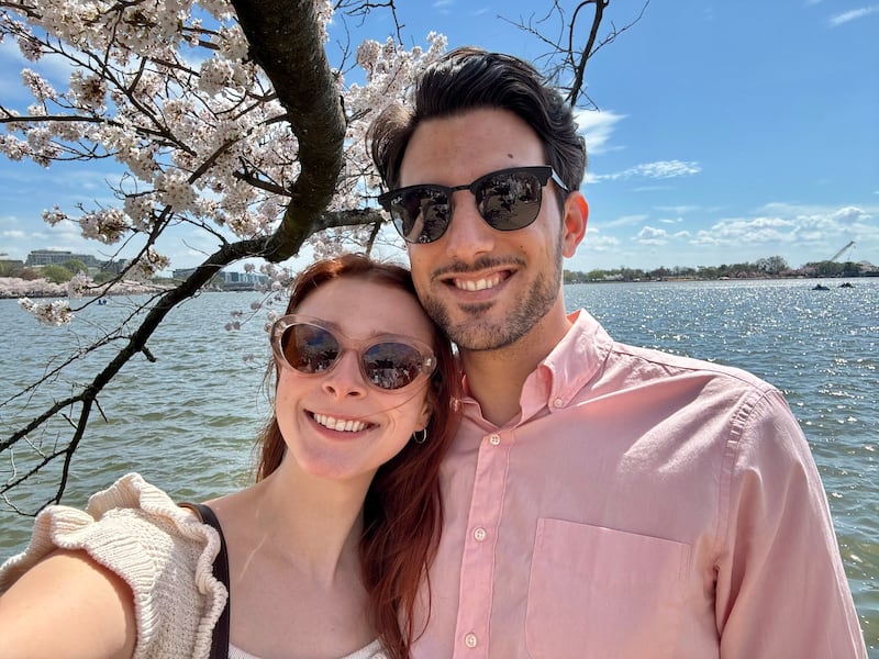Sarah Milgrim and Yaron Lischinsky, who were shot dead oin Washington on Wednesday night. Photograph: Milgrim family via New York Times