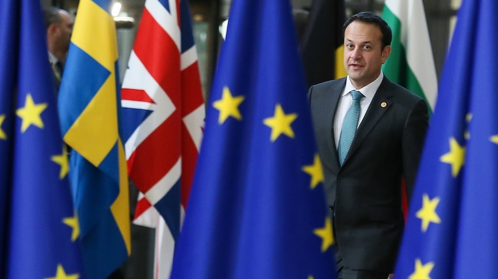 Taoiseach Leo Varadkar at a European Council meeting in Brussels after phase one of Brexit negotiations concluded. Photograph: Stephanie Lecocq