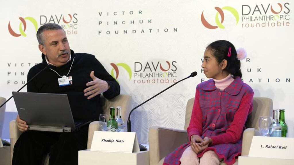 Good example: Khadija Niazi at Davos – the 12-year-old from Pakistan became the youngest person ever to complete Udacity’s online physics course, passing with highest distinction