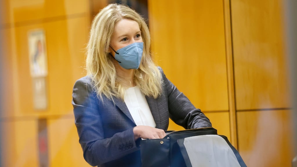 Elizabeth Holmes is accused of raising more than $700m by lying about the capability of Theranos technology. Photograph: John G Mabanglo/EPA