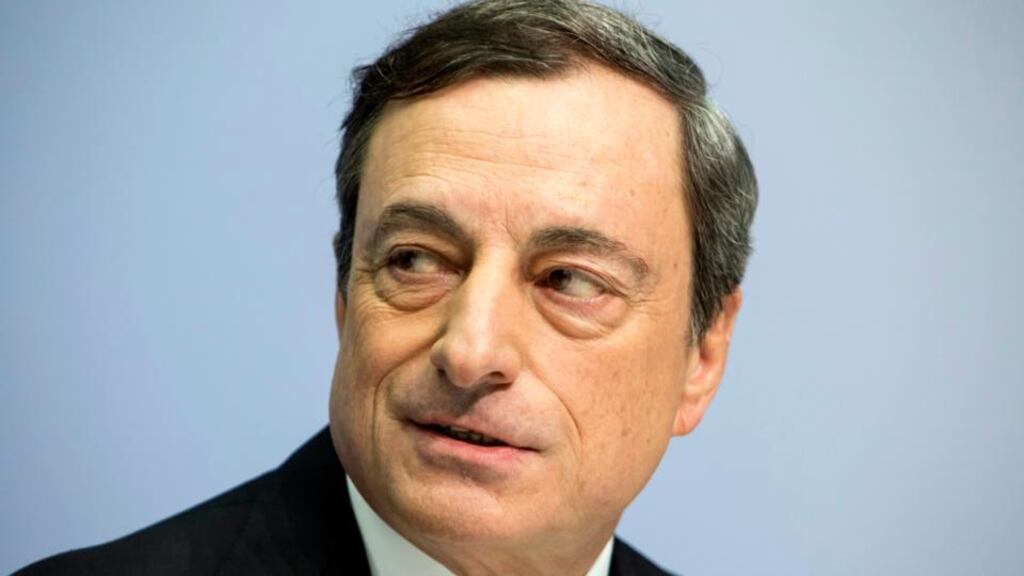 Wednesday meeting: Mario Draghi, president of the European Central Bank (ECB). Photograph: Martin Leissl/Bloomberg