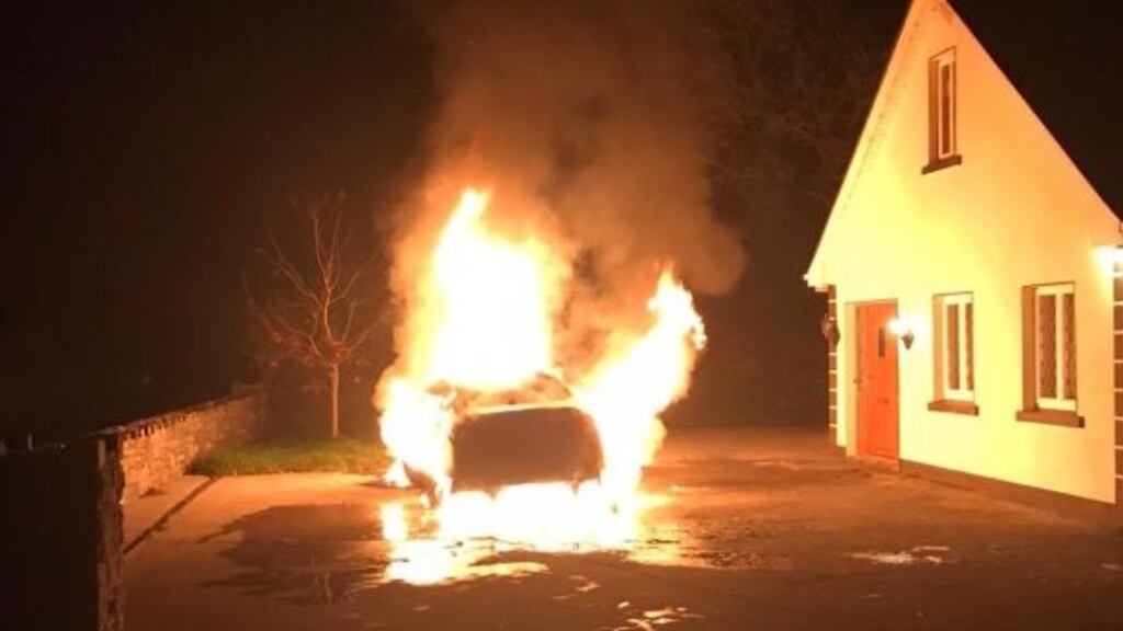 Leitrim County Councillors condemned an arson attack on Sinn Féin TD Martin Kenny’s car last week. Photograph: supplied by Brian Farrell