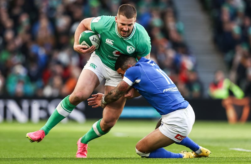 Stuart McCloskey has tended to make his mark whenever he has played for Ireland. Photograph: Ben Brady/Inpho
