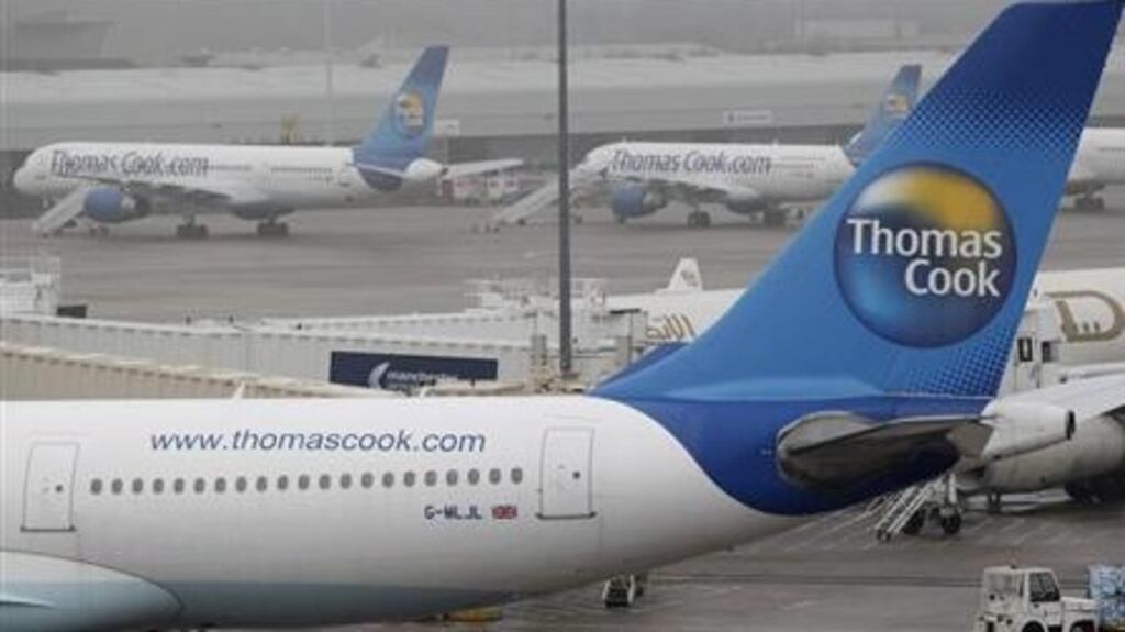 Thomas Cook first half revenue grew to £2.67 billion (€3.5 billion), and underlying operating loss improved by 5 per cent to £163 million (€212 million). Photograph: Reuters