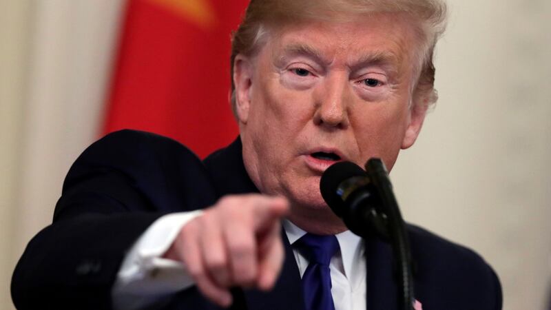 President Donald Trump: faces impeachment trial in Senate next week. Photograph: Evan Vucci/AP