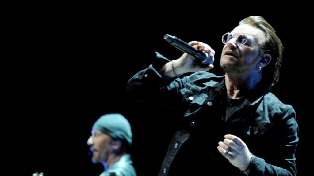 Experience + Innocence: U2 at the Manchester Arena. Photograph: Shirlaine Forrest/WireImage/Getty