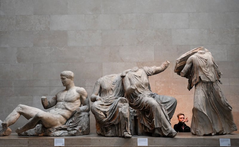 Parthenon Marbles, also known as the Elgin Marbles, at the British Museum. Photograph: Daniel Leal/AFP/Getty Images