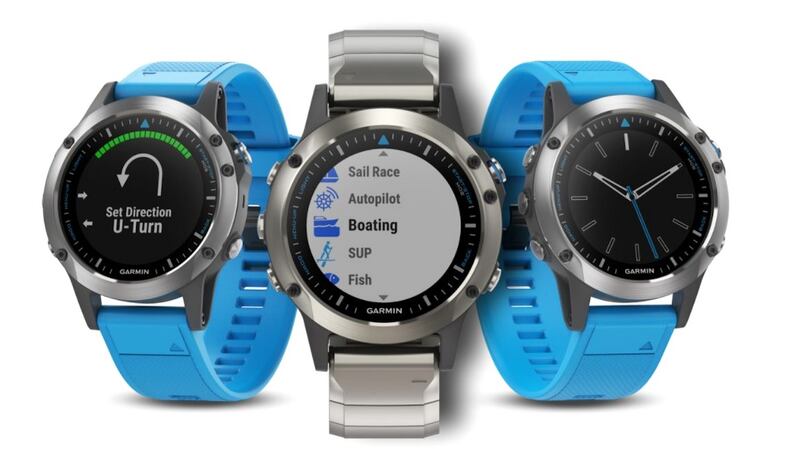 The Garmin Quatix 5 watch.