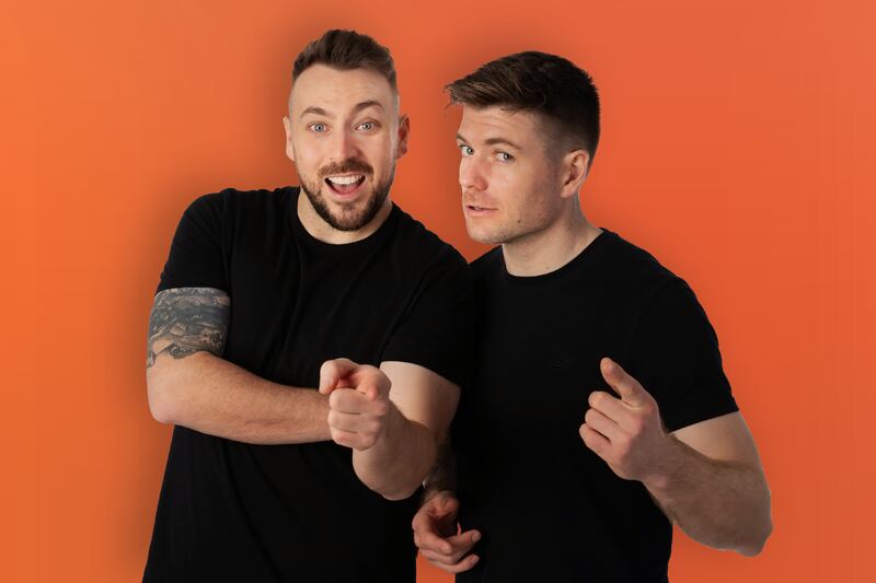 Former 2FM broadcasters and podcast hosts The 2 Johnnies. Photograph: RTÉ