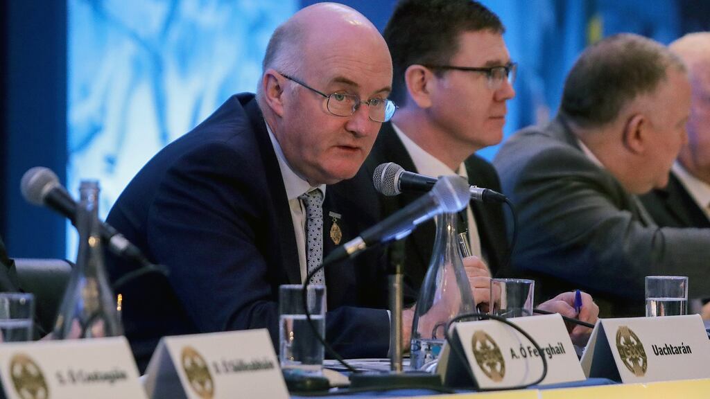 John Horan: said it was pretty clear where the GAA would stand if a Border poll was to be held. Photograph: Laszlo Geczo/Inpho