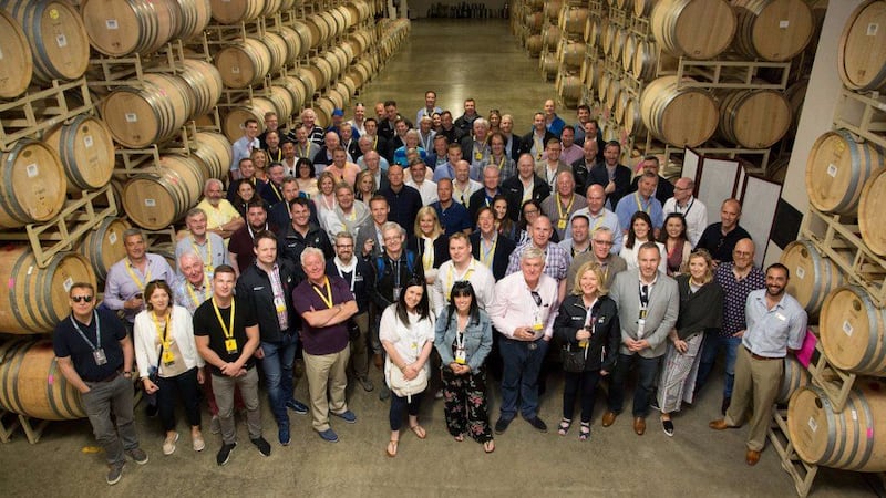 Participants and staff on the EY Entrepreneur of the Year ‘CEO retreat’ in San Francisco, the largest unofficial trade mission in Ireland