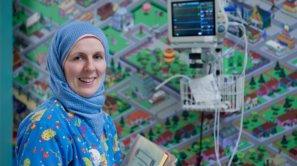 Brigid Aylward, paediatric nurse at the University Hospital Waterford: she converted to Islam after working in Saudi Arabia. Photograph: Bara Alich Photography