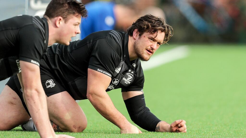 Andrew Porter during Leinster squad training. Photograph: Laszlo Geczo/Inpho