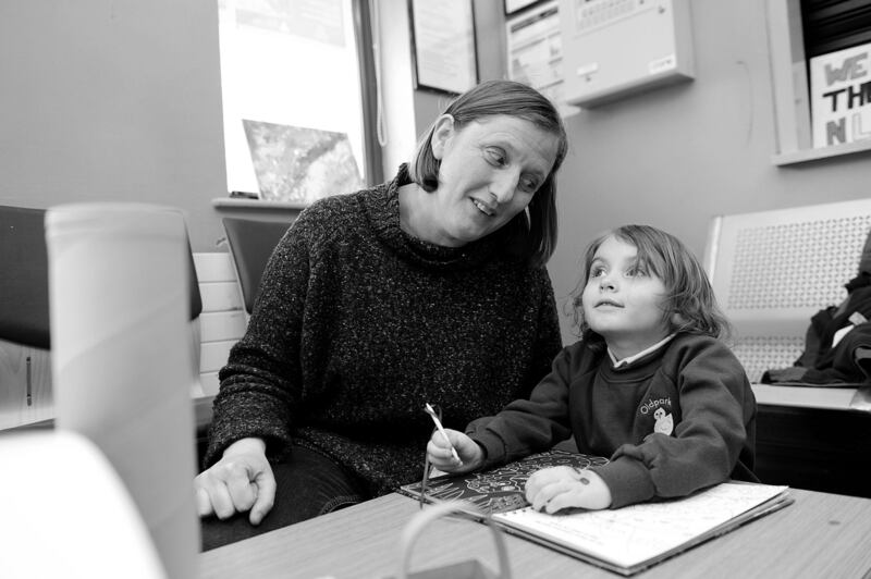 Child poverty in Belfast: Ashling Pugsley and her four-year-old daughter, Anita, at New Lodge Youth Club. Photograph: Arthur Allison/Pacemaker