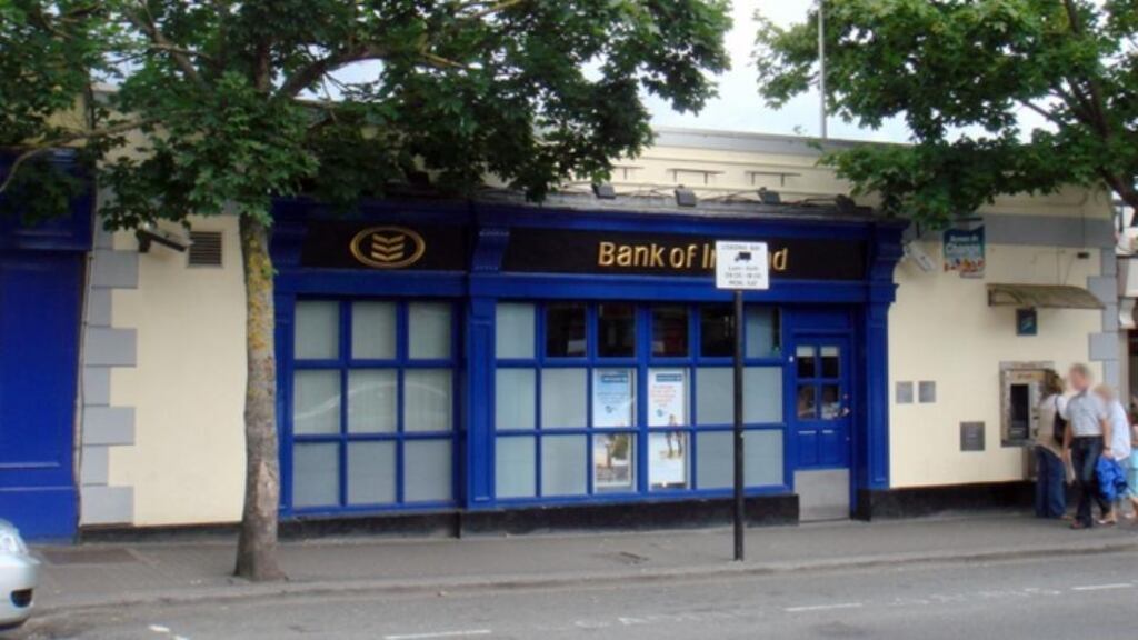 The Bank of Ireland branch in Malahide: constructed in the 1970s