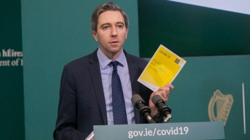 Minister for Health Simon Harris has announce new measures to tackle Covid-19 in nursing homes on Saturday. Photograph: Gareth Chaney/EPA.