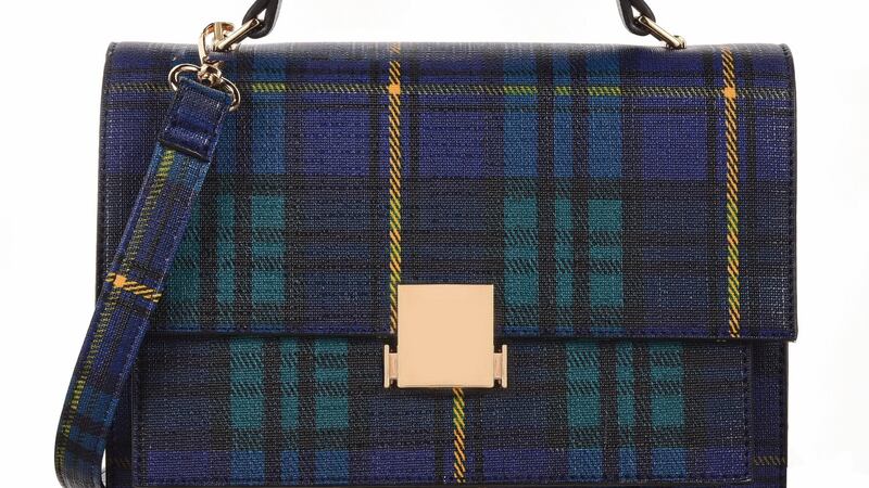 Molly check satchel bag €37.50, Debenhams.