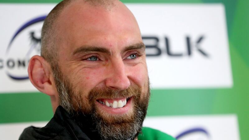 John Muldoon at a Connacht Rugby press conference at the Sportsground, Galway in April 2018. Photograph: James Crombie/Inpho