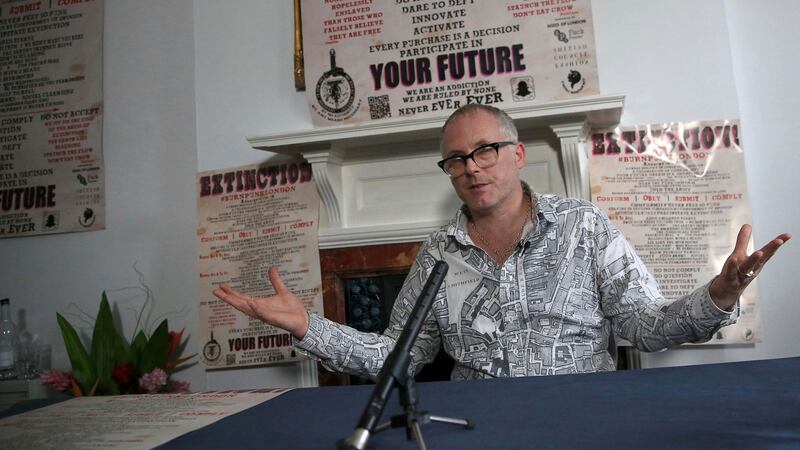 Joe Corré, son of Vivienne Westwood and the late Malcolm McLaren, speaks at a press conference in London, Britain November 24, 2016. Photograph: Neil Hall/Reuters