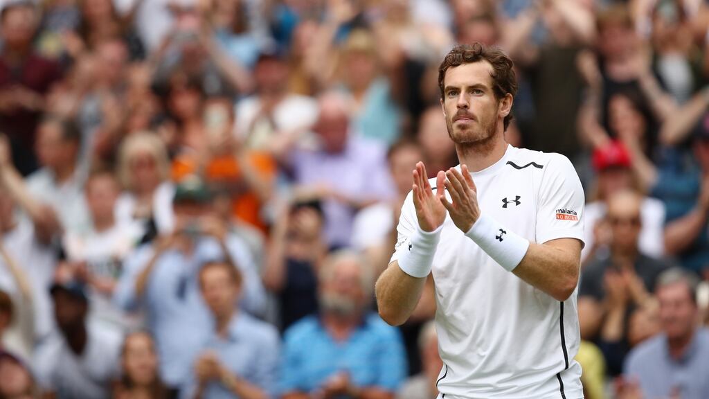 Andy Murray is through to the second round of Wimbledon. Photograph: Getty